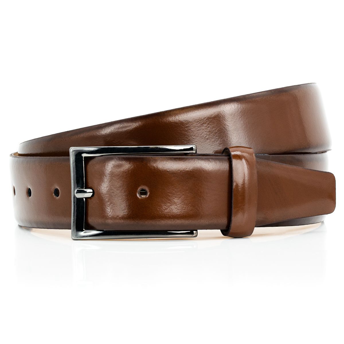 LINDENMANN Handmade Ledergürtel Herren braun LINDENMANN Ledergürtel Herren handgefertigt braun