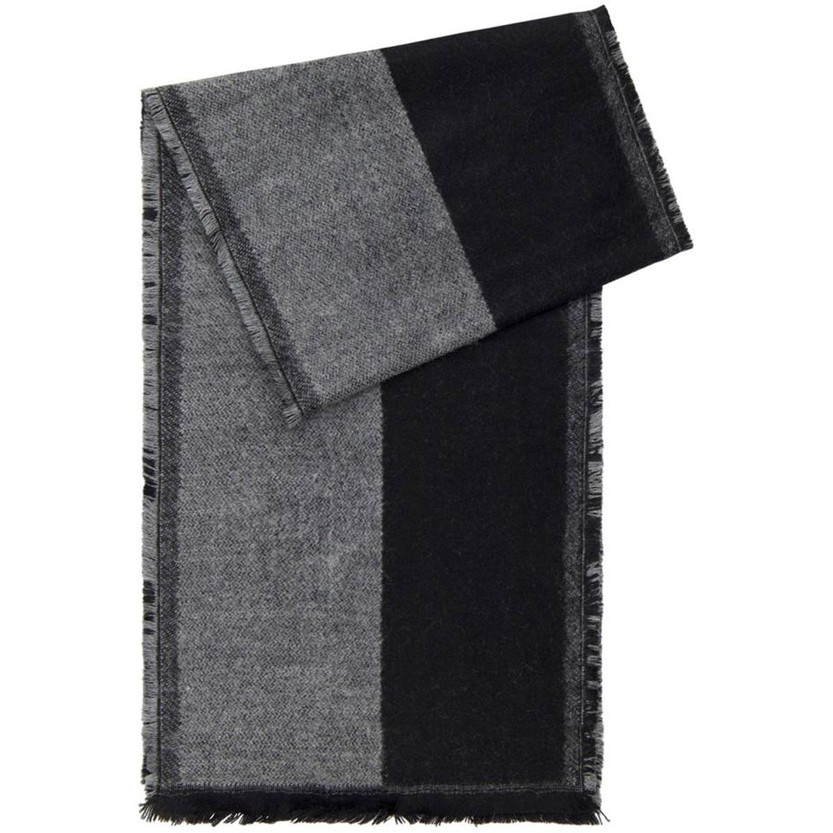 Herren Schal schwarz-grau
