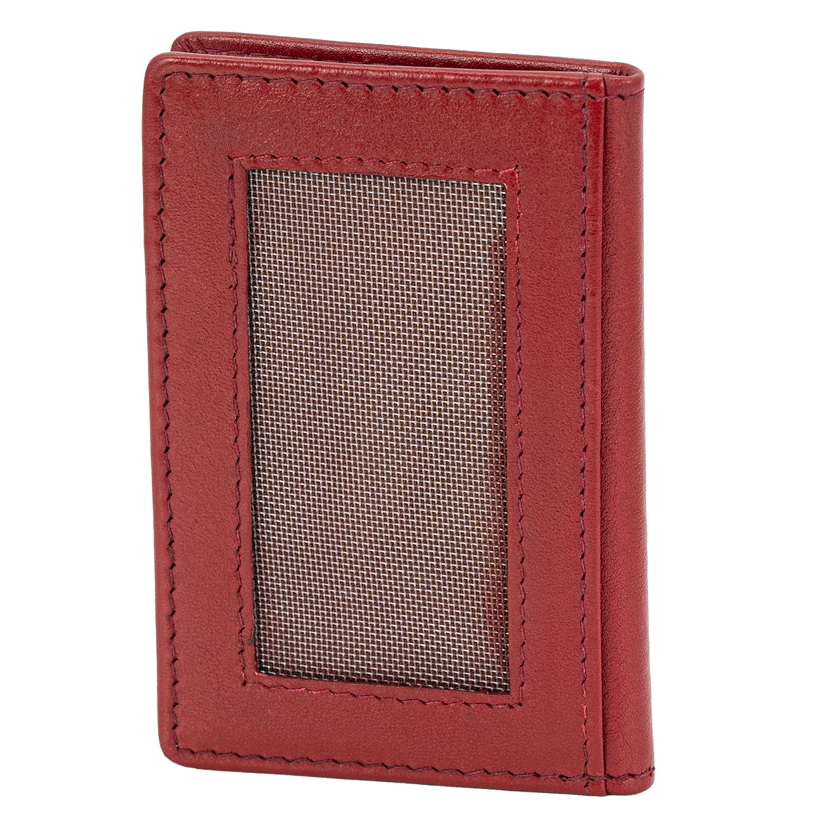 LINDENMANN Leder-Cardholder rot grün