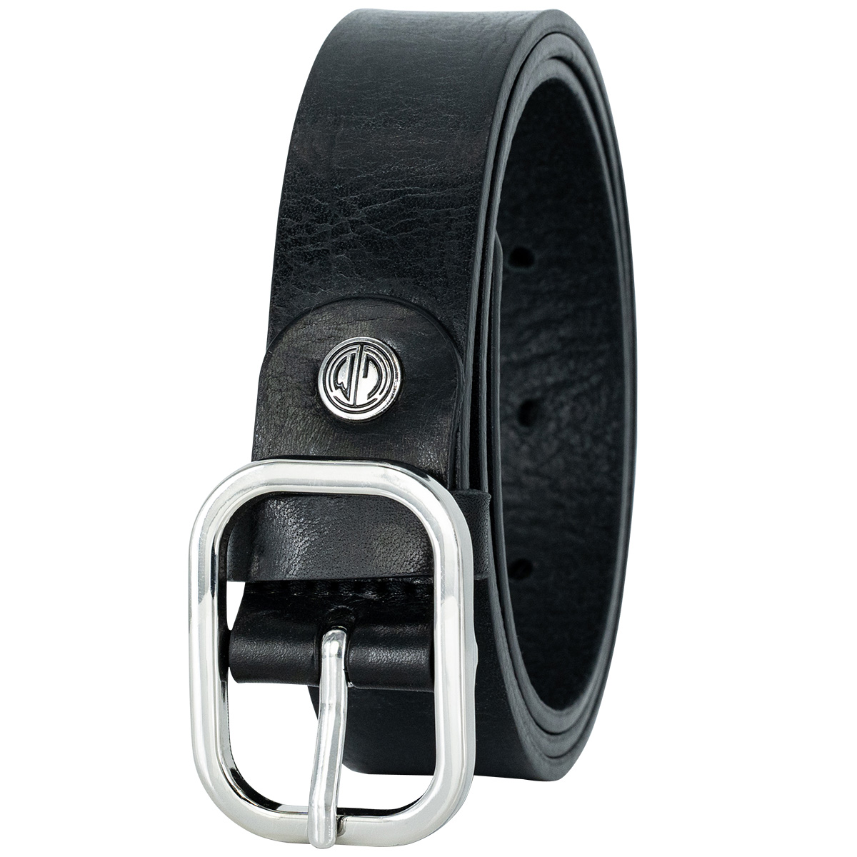 LINDENMANN Vollrindledergürtel Damen Tiefschwarz