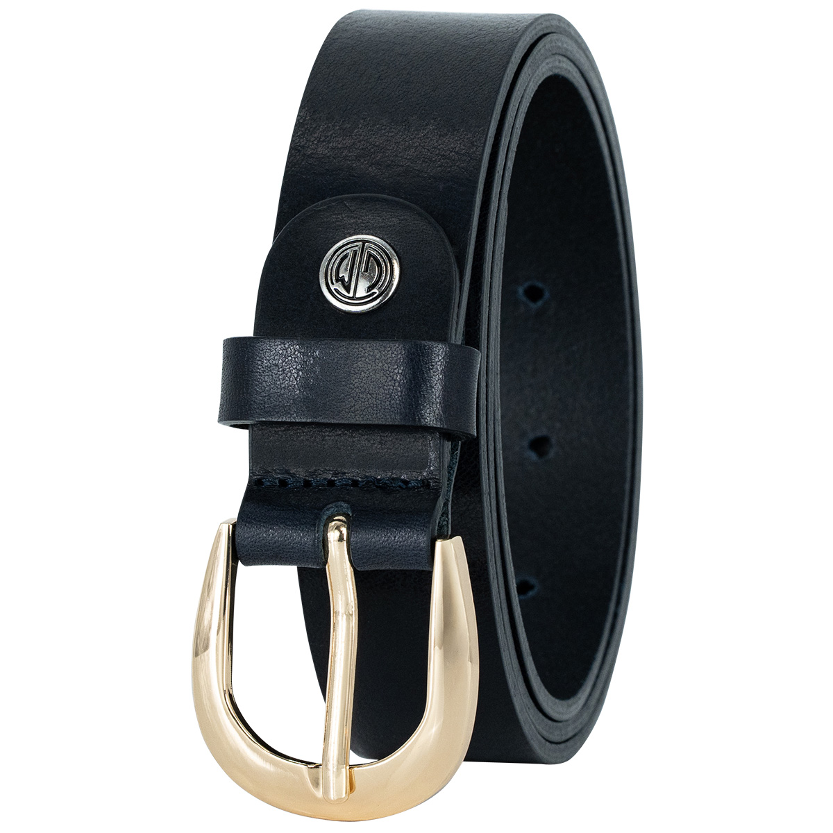 LINDENMANN Vollrindledergürtel Damen blau