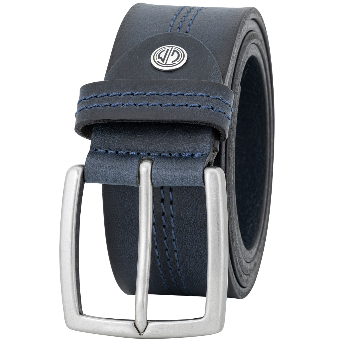 LINDENMANN Vollrindledergürtel Herren Marine