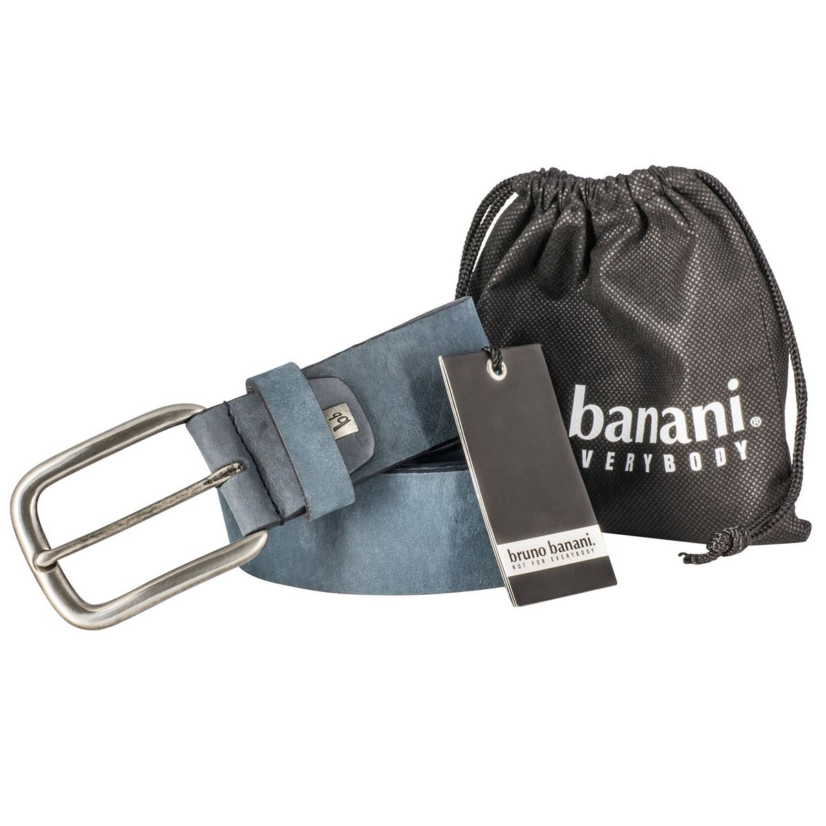 Bruno Banani Ledergürtel Damen Vollrind Nubukleder marine blau