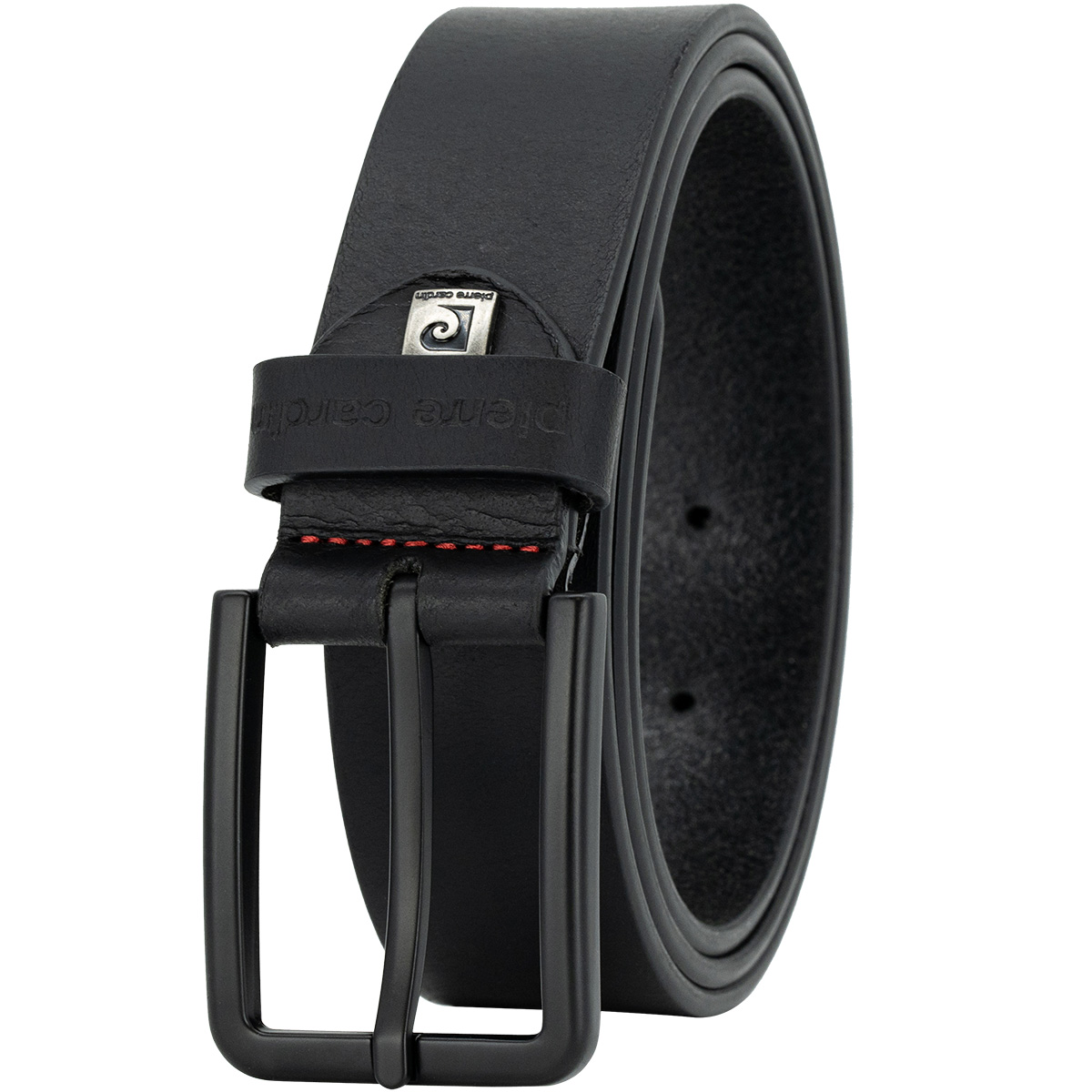 PIERRE CARDIN Vollrindledergürtel Herren Tiefschwarz PIERRE CARDIN Vollrindleder Herrengürtel Tiefschwarz