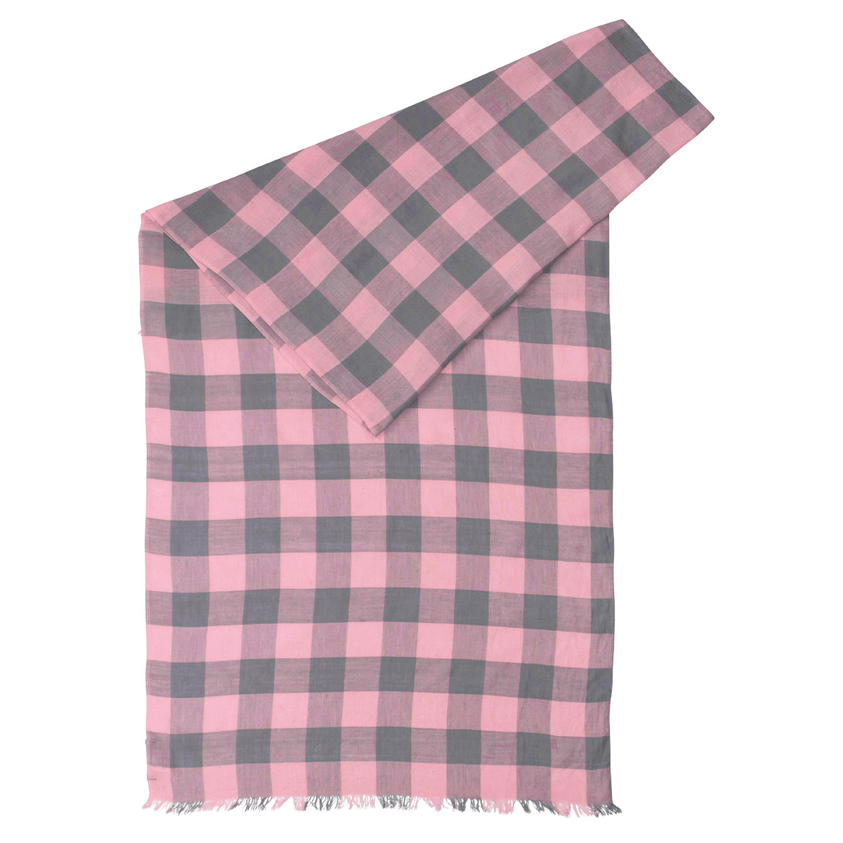 LINDENMANN Schal Damen schwarz rosa kariert