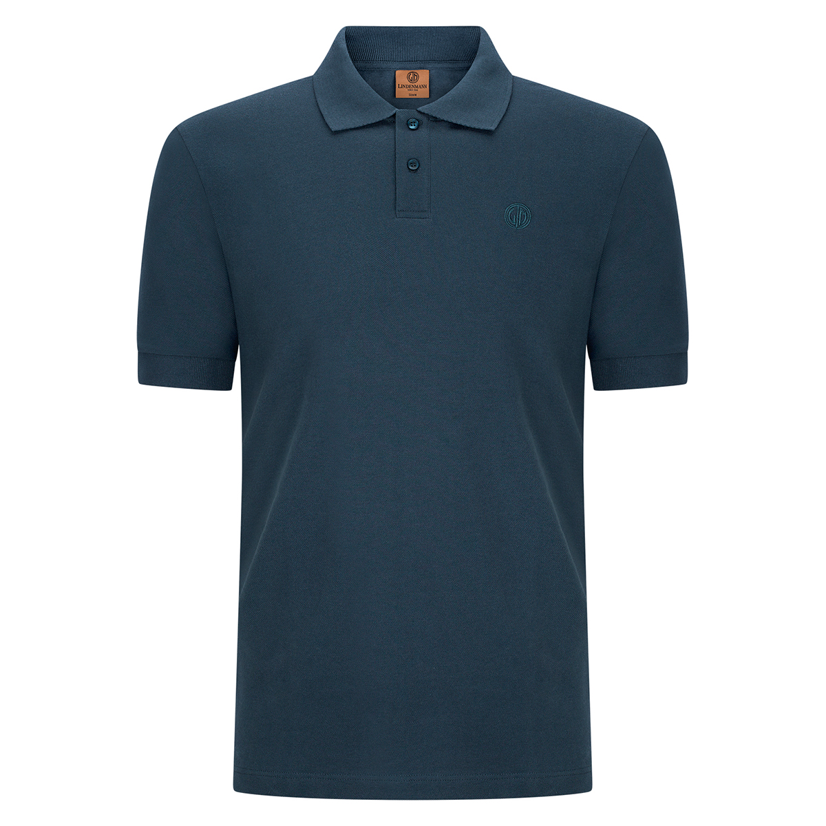 LINDENMANN Herren Poloshirt slim fit aus Bio-Baumwolle Marine LINDENMANN Poloshirt slim fit Bio-Baumwolle Herren Marine