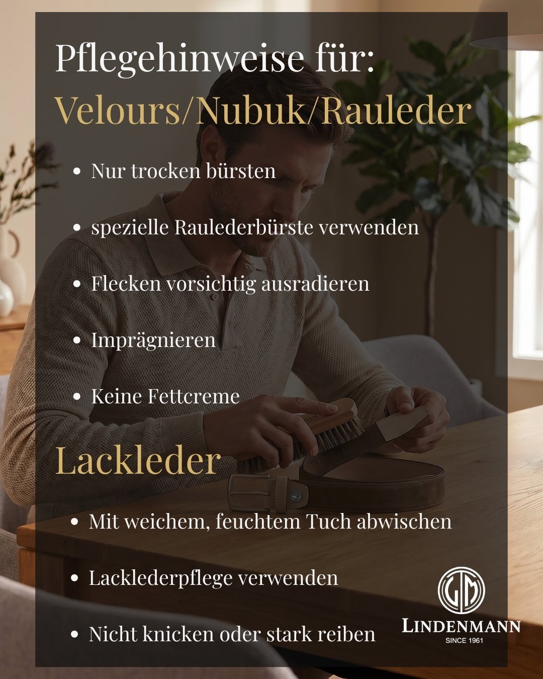 lederpflege,  lackleder, schuhe, gürtel, pflegehinweise,