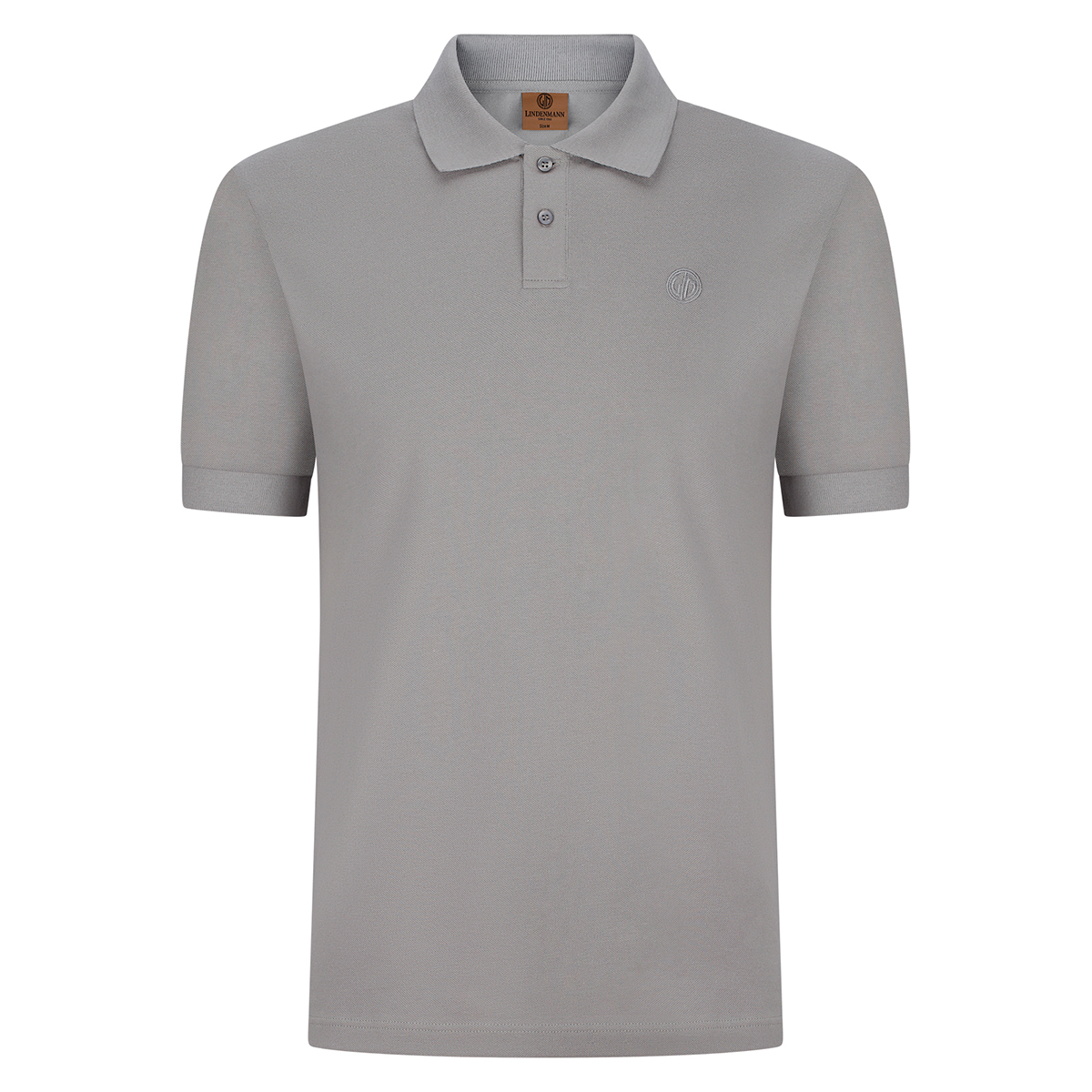 LINDENMANN Poloshirt slim fit Bio-Baumwolle Herren Grau