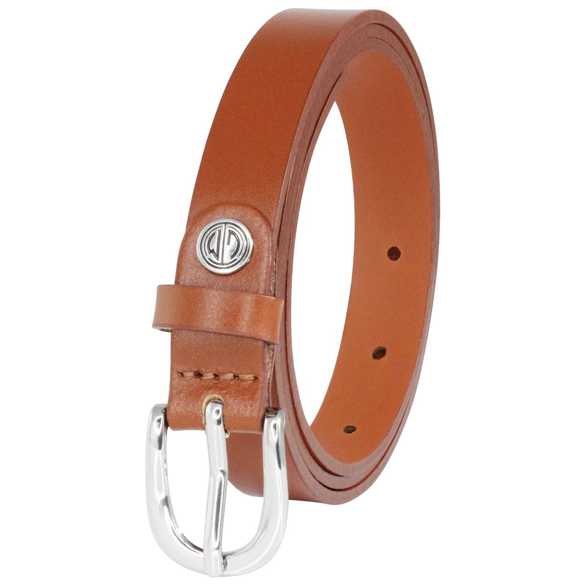 LINDENMANN Ledergürtel Damen 20 mm Vollrind cognac