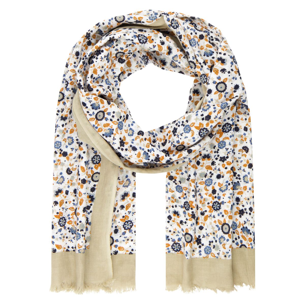 LINDENMANN Schal Herren beige LINDENMANN Schal Herren beige Herren-Schal dünn 100 % Baumwolle