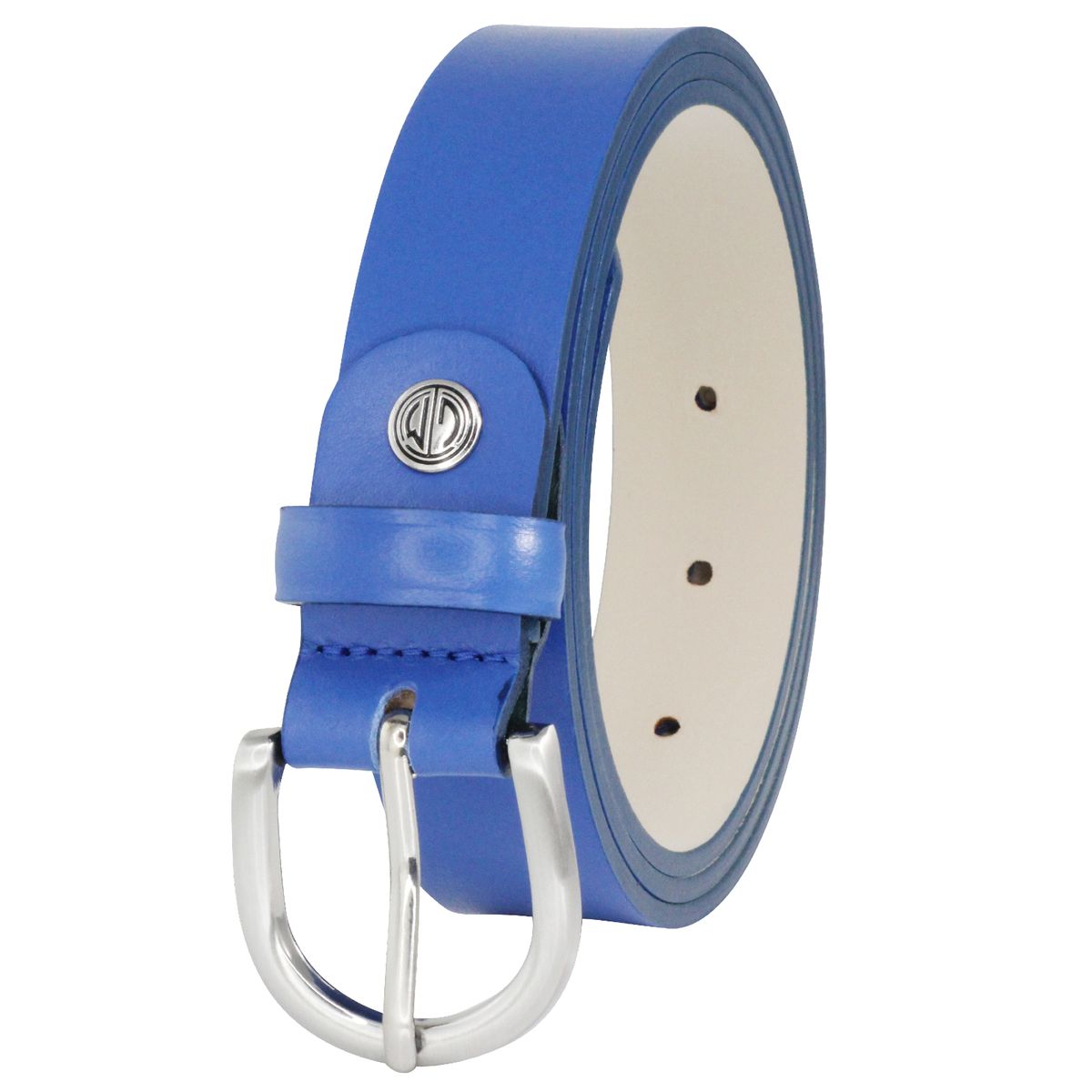 LINDENMANN Ledergürtel Damen 30 mm Nappa-Leder blau