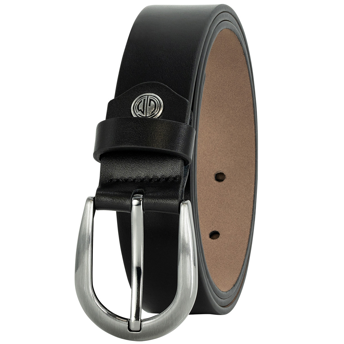 LINDENMANN Rindsleder Damengürtel Onyx