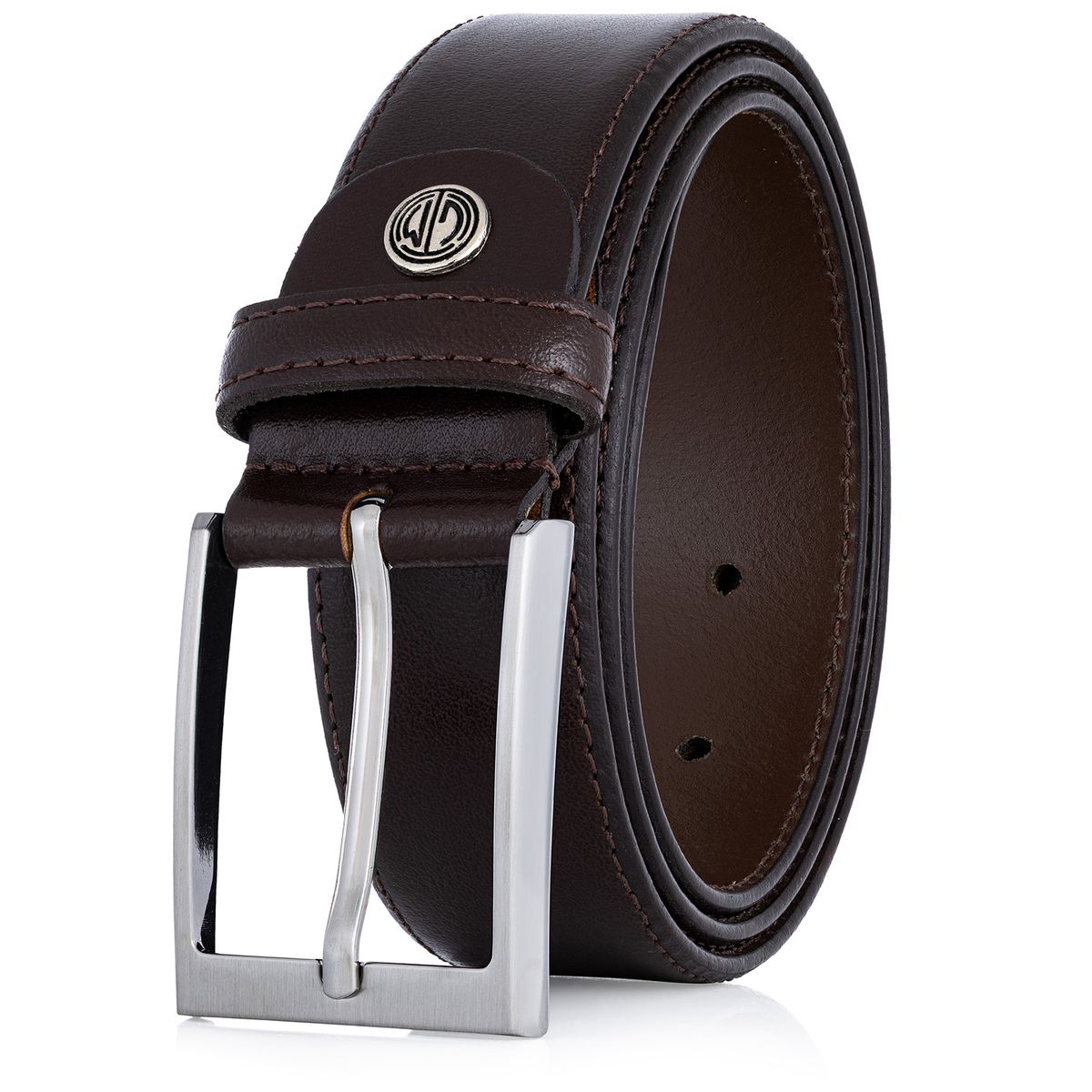 Zubehor, Gürtel, Leinwand, Tasche, Handtasche, LINDENMANN Herren Vollrindledergürtel aus 100% Echtleder dunkelbraun