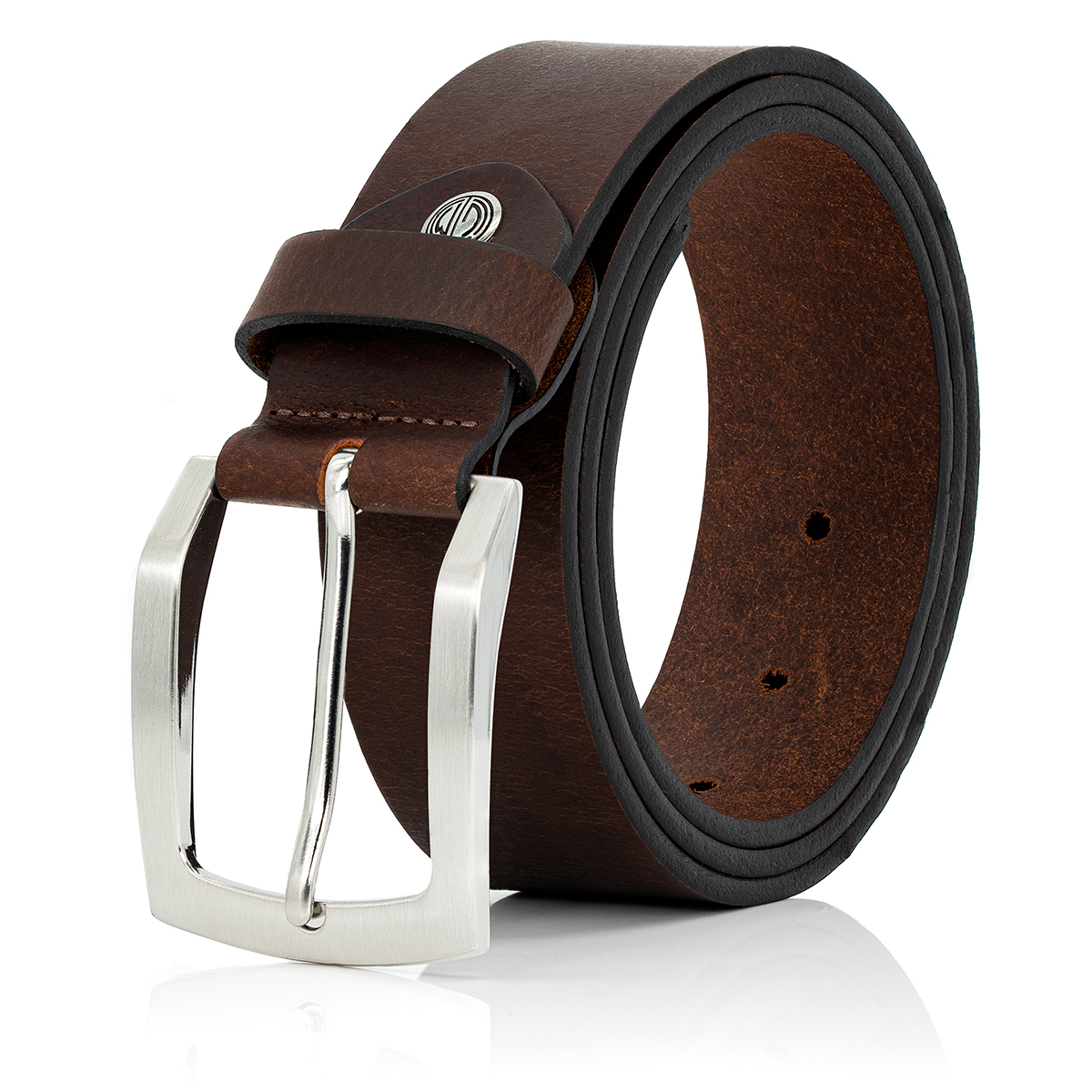 LINDENMANN Ledergürtel Herren braun