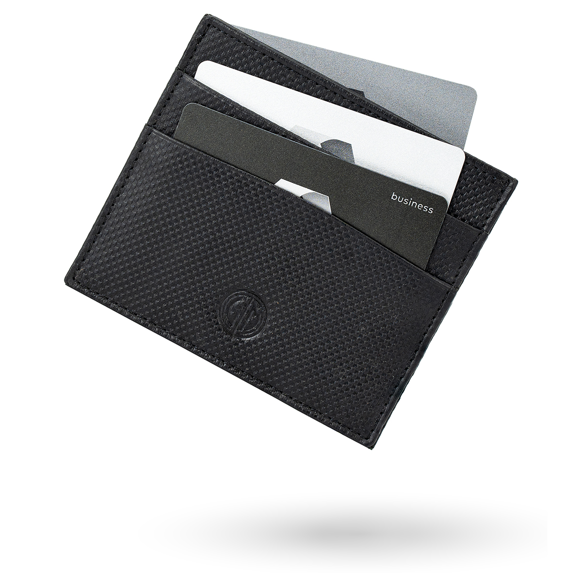 LINDENMANN Leder-Cardholder schwarz