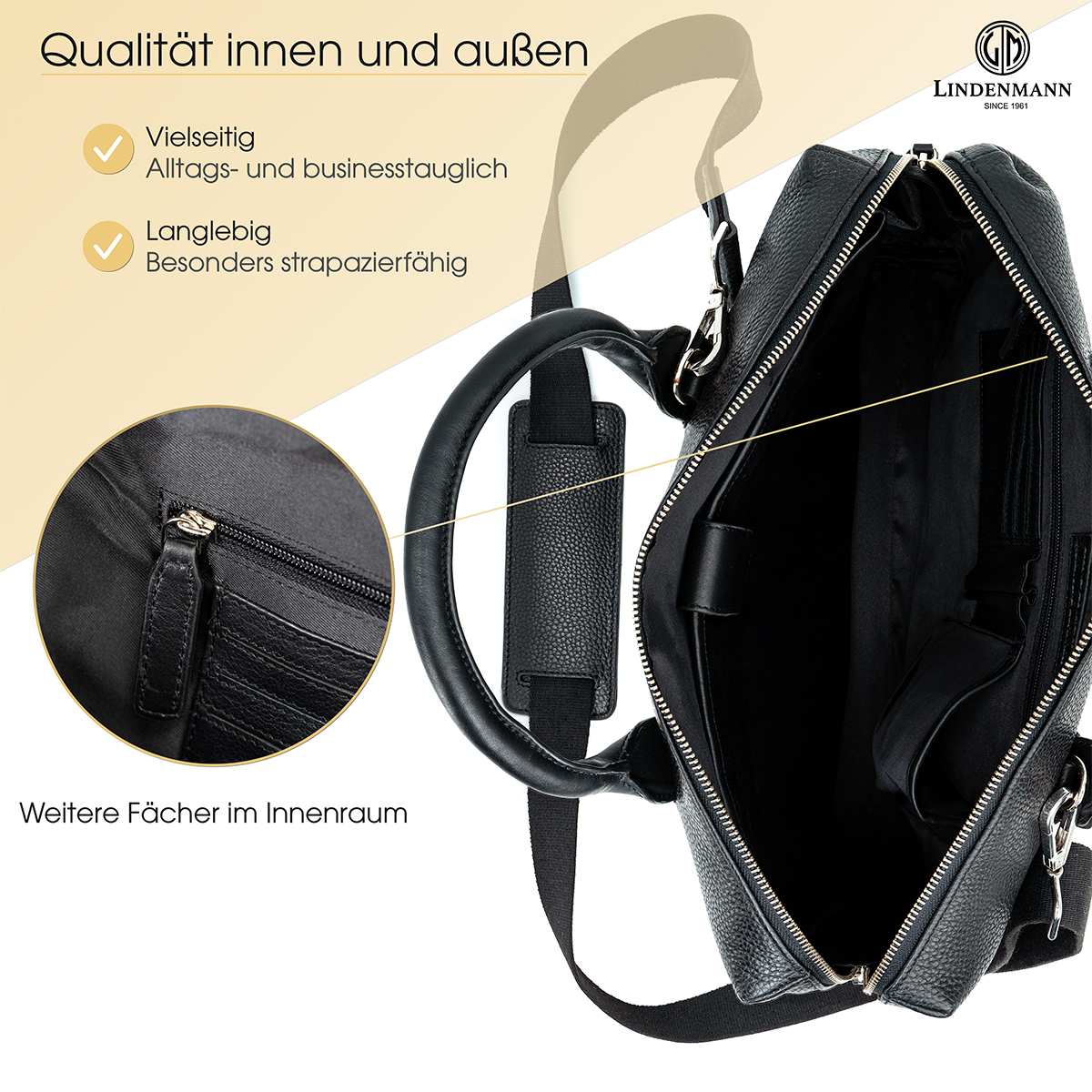 Lindenmann Businesstasche schwarz