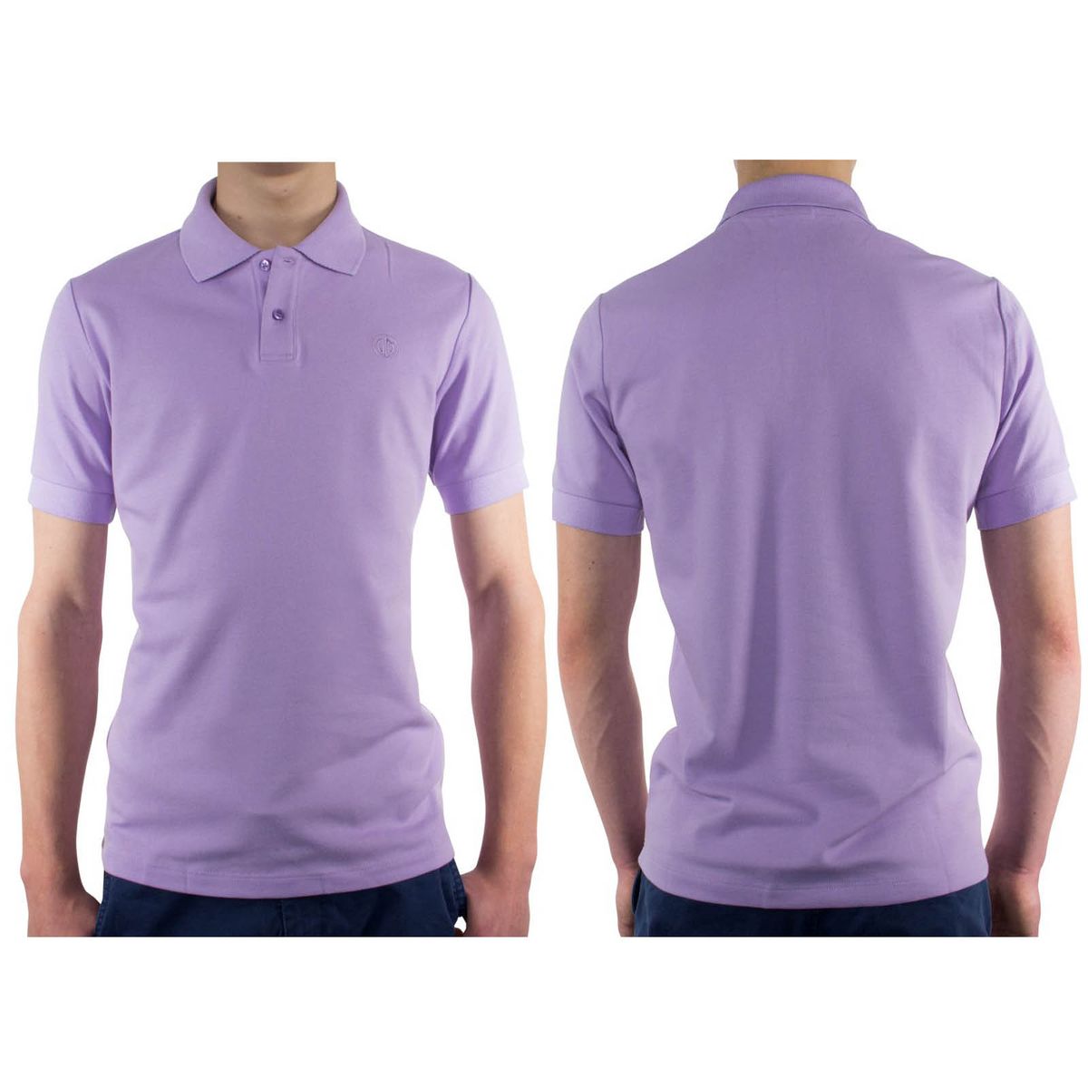 LINDENMANN Poloshirt slim fit Bio-Baumwolle Herren Violett