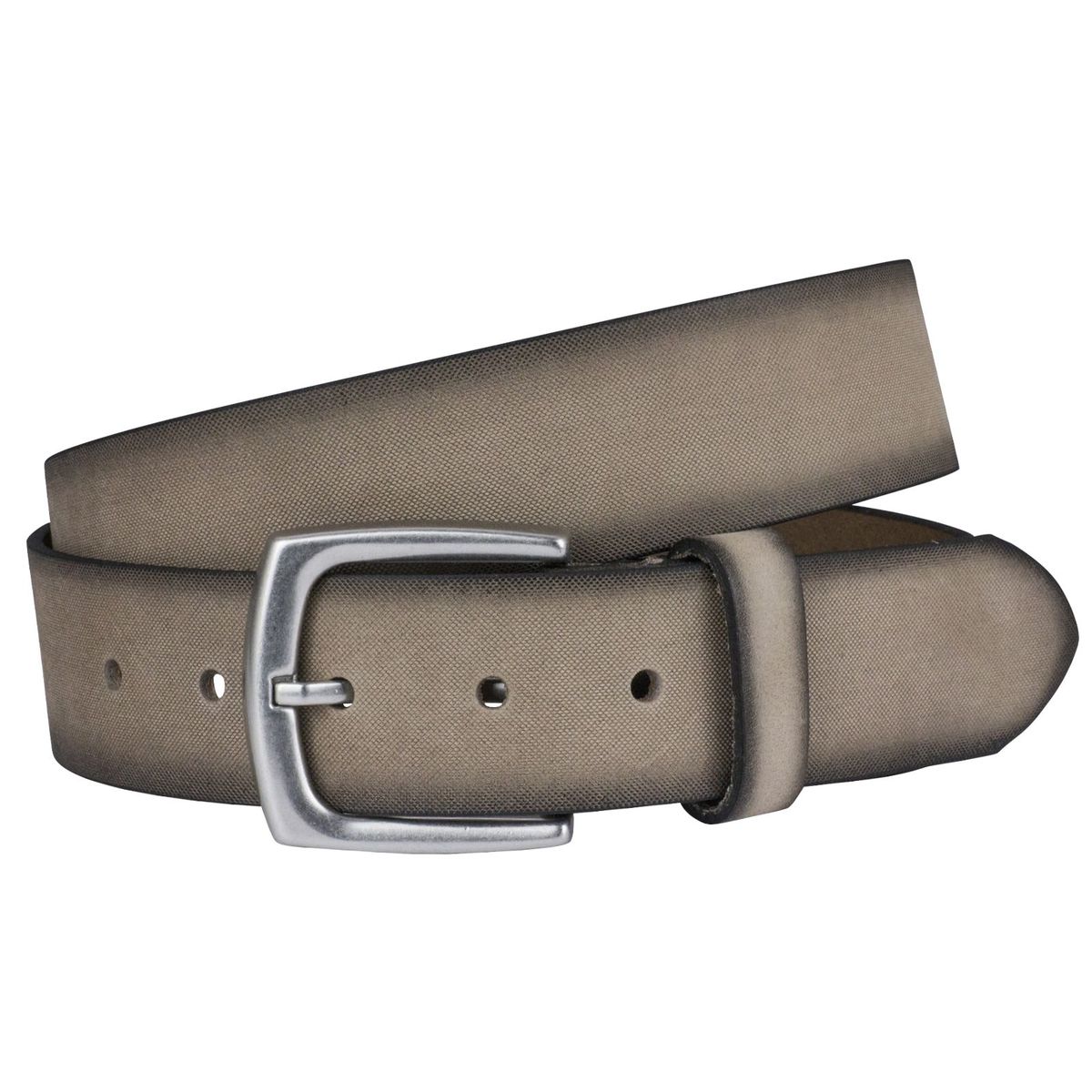 LINDENMANN Ledergürtel Herren taupe Rindledergürtel