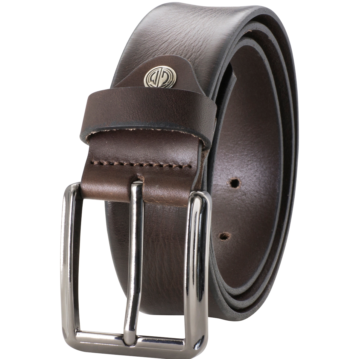 LINDENMANN Leder-Gürtel Herren 40 mm Vollrind dunkelbraun