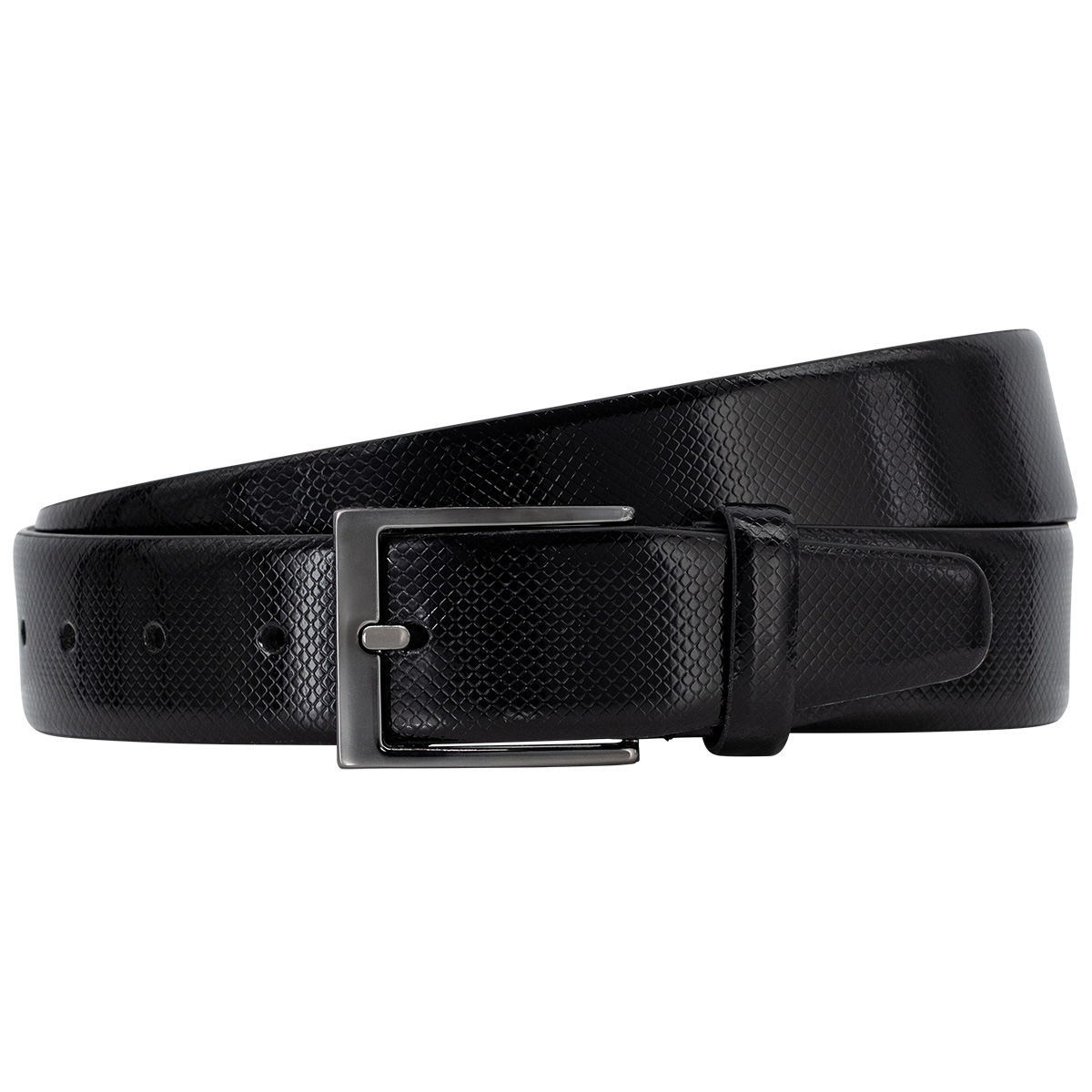 PIERRE CARDIN Herrengürtel aus 100% echtem Rindleder schwarz