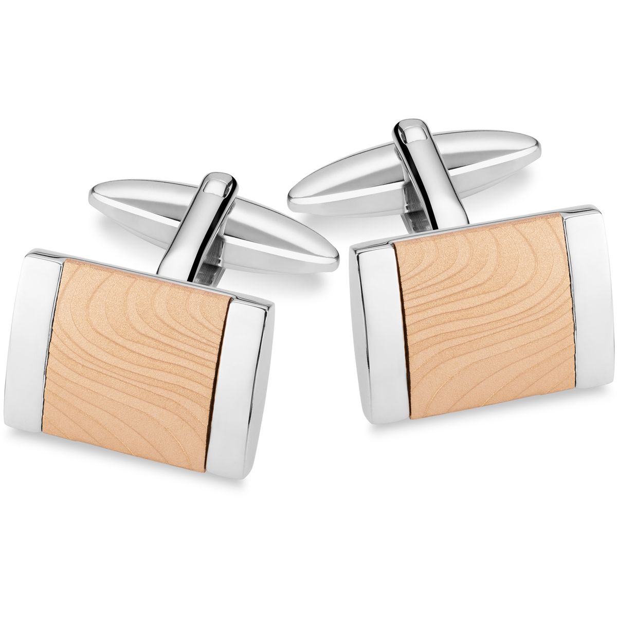 LINDENMANN Manschettenknöpfe Mechanik Silver LINDENMANN Manschettenknöpfe Herren Business Hochzeit