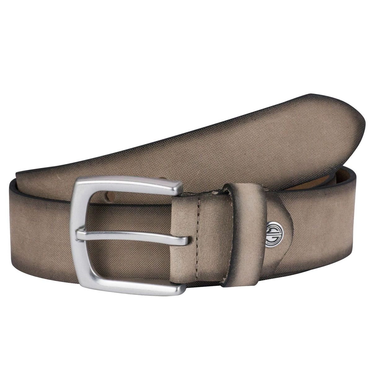 LINDENMANN Ledergürtel Herren taupe Rindledergürtel