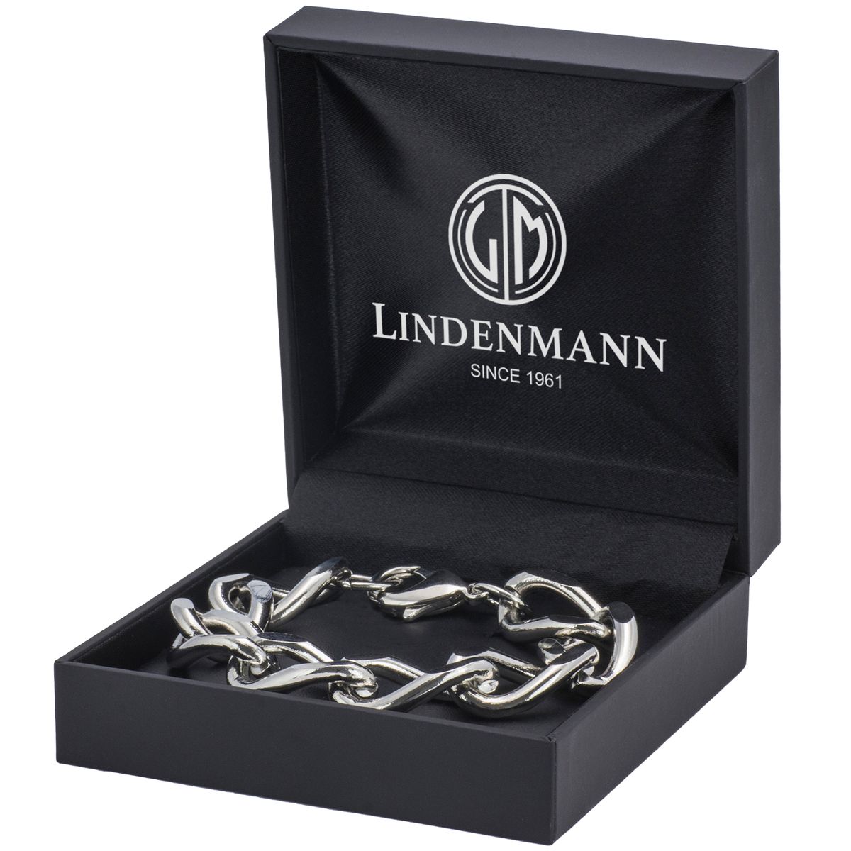 LINDENMANN Armband Herren Damen Silber-Farben rhodiniert