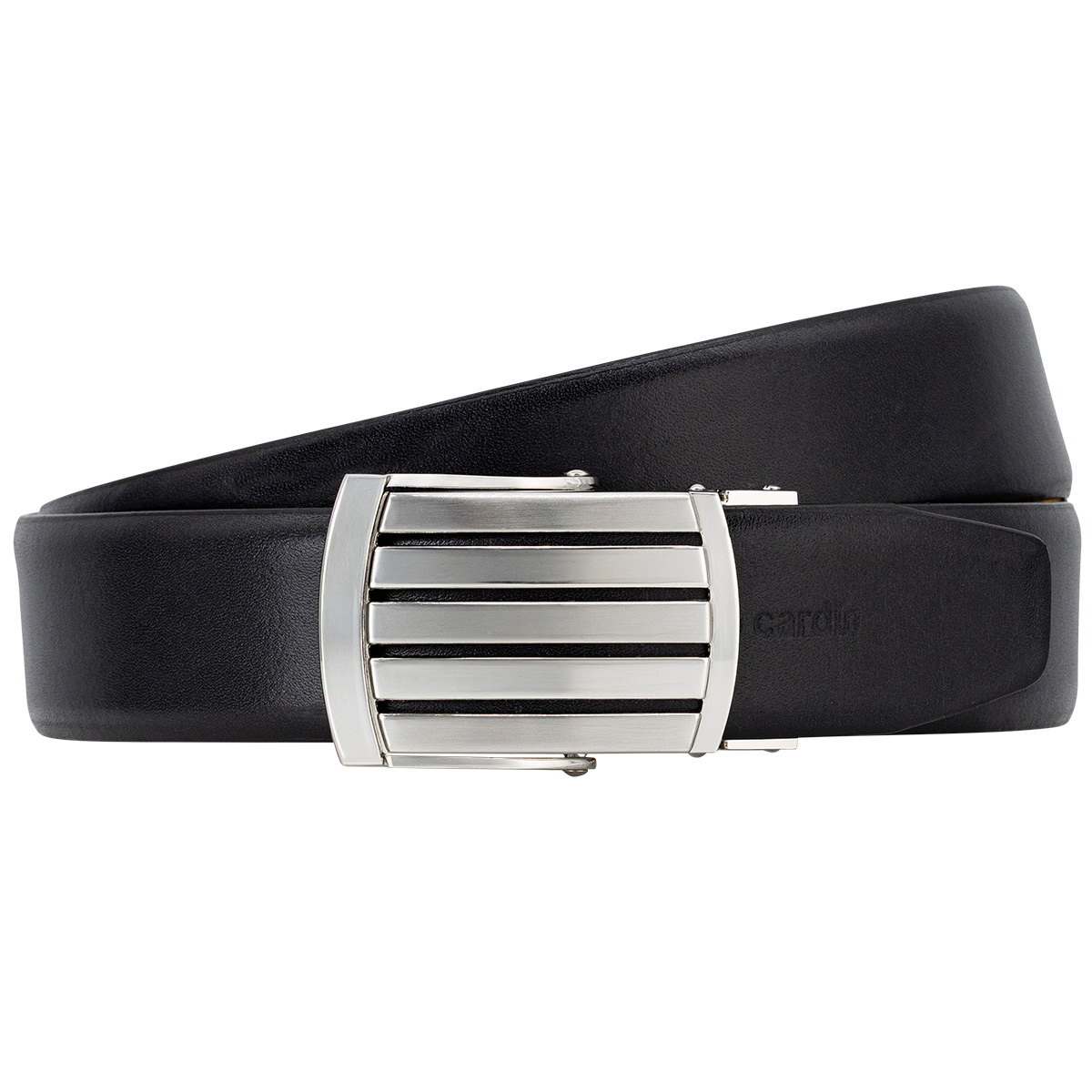 PIERRE CARDIN Herrenautomatikgürtel aus 100% echtem Rindleder schwarz