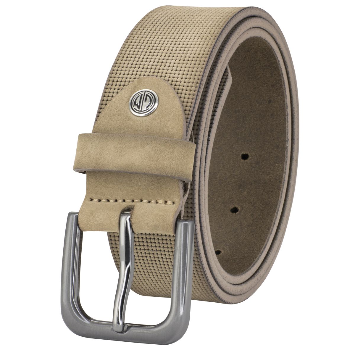 LINDENMANN Leder-Gürtel Herren 40 mm Vollrind taupe