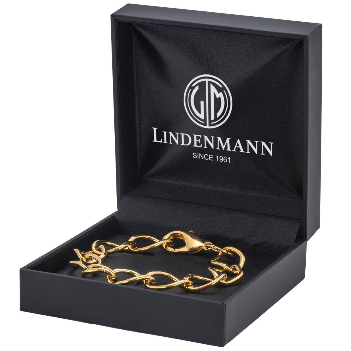 LINDENMANN Armband Herren Damen Gold-Farben 24 k gold platiert