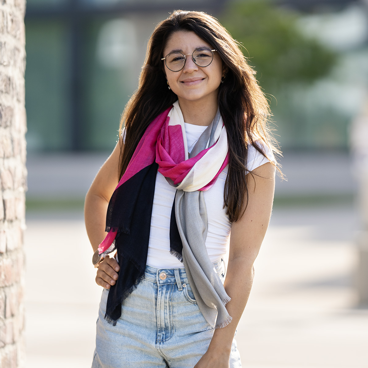 LINDENMANN Schal Damen mehrfarbig