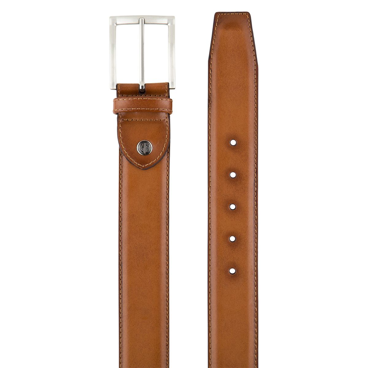 LINDENMANN Herrengürtel Leder cognac