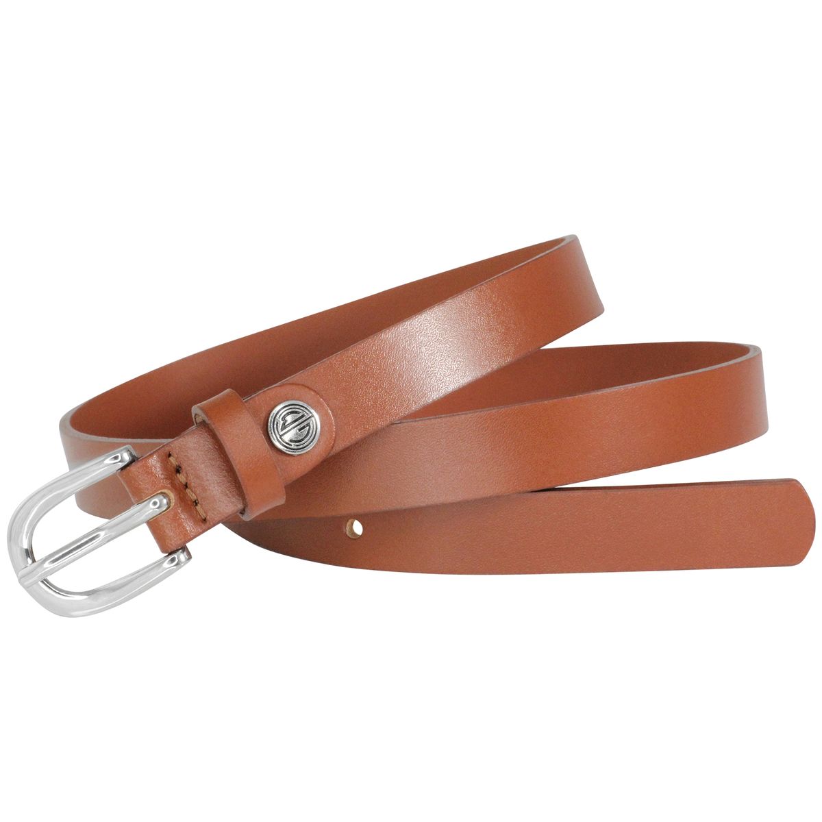 LINDENMANN Ledergürtel Damen 20 mm Vollrind cognac