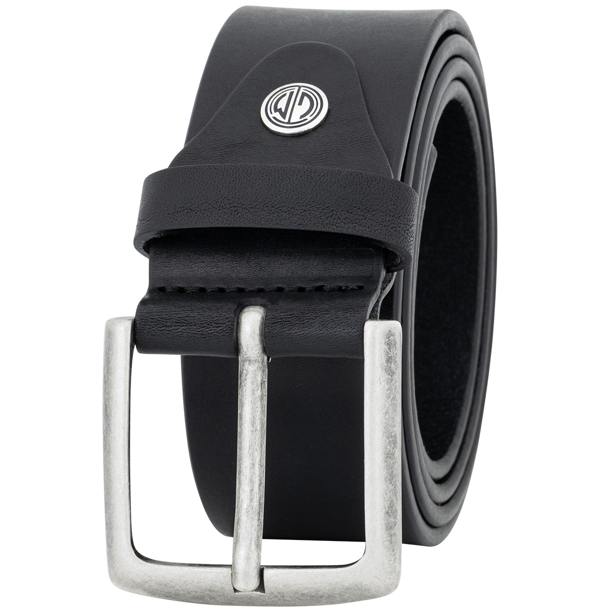 LINDENMANN Leder-Gürtel Herren 40 mm Vollrind schwarz Zubehor, Gürtel, Leinwand, Zubehör, Gürtel, Leinwand,