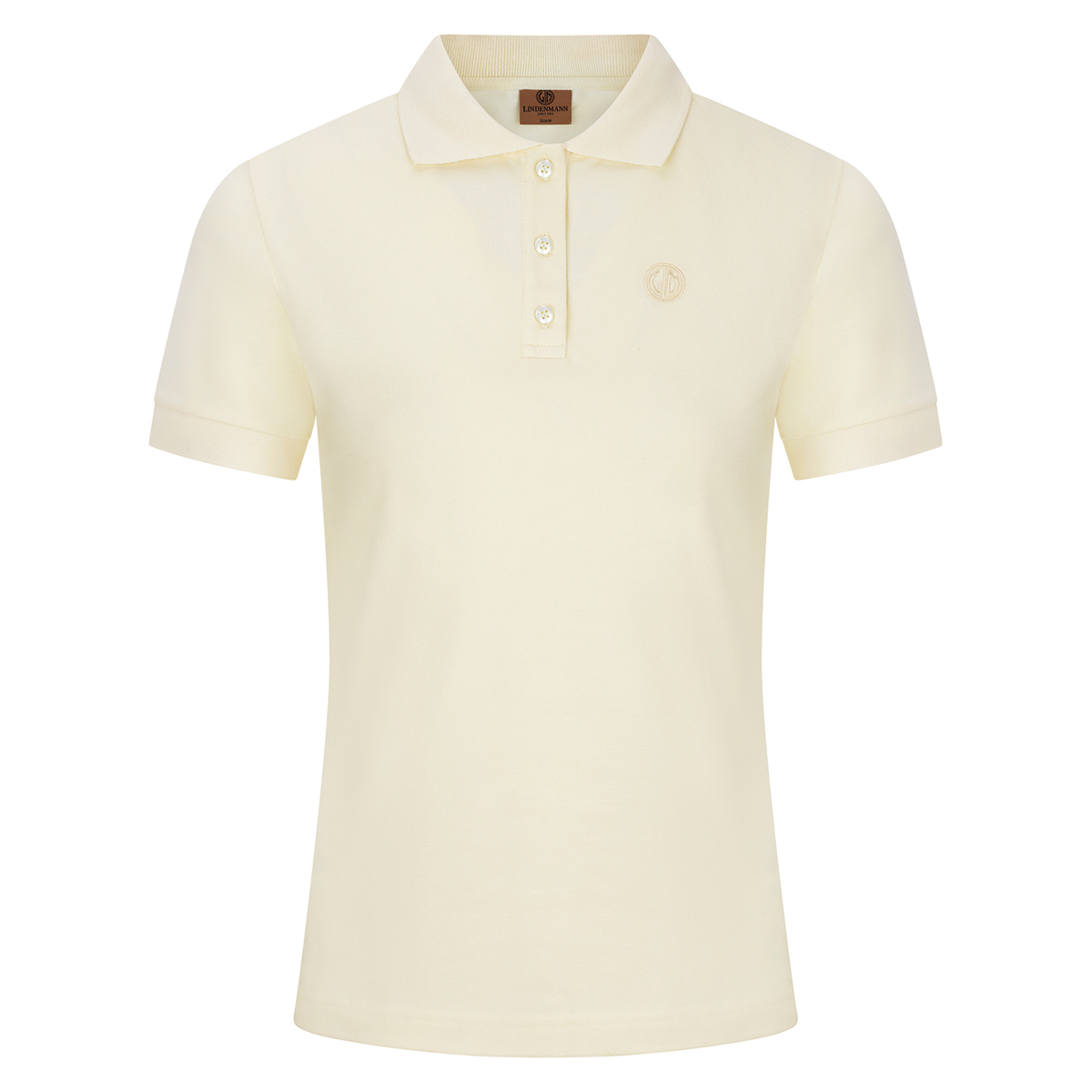 LINDENMANN Poloshirt Bio-Baumwolle Damen Beige