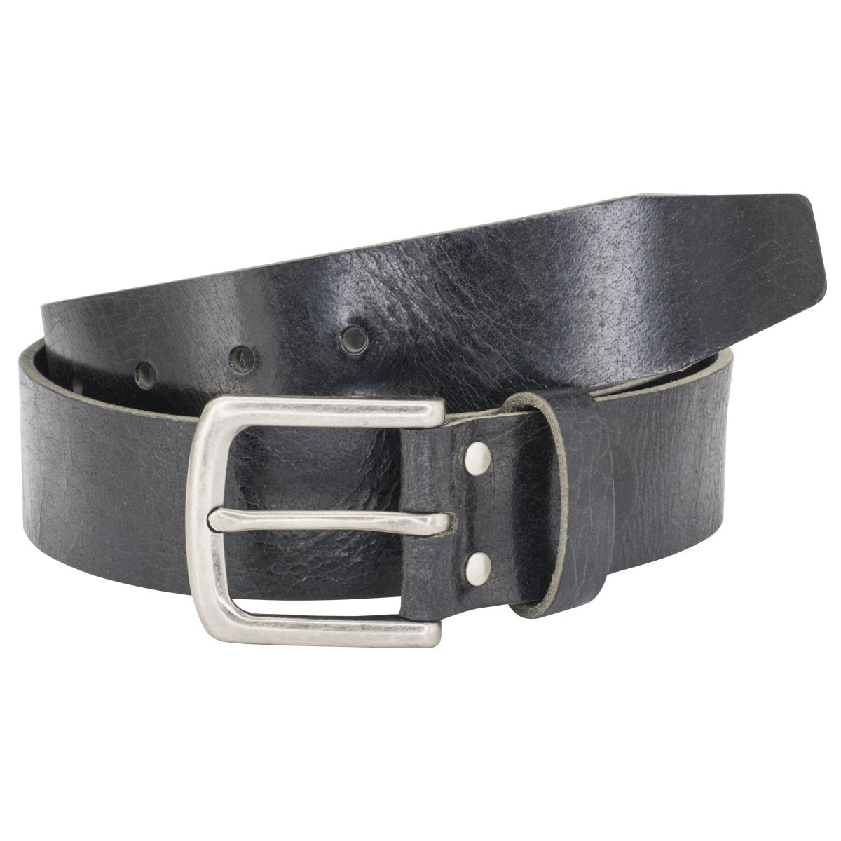 LINDENMANN Ledergürtel Herren schwarz