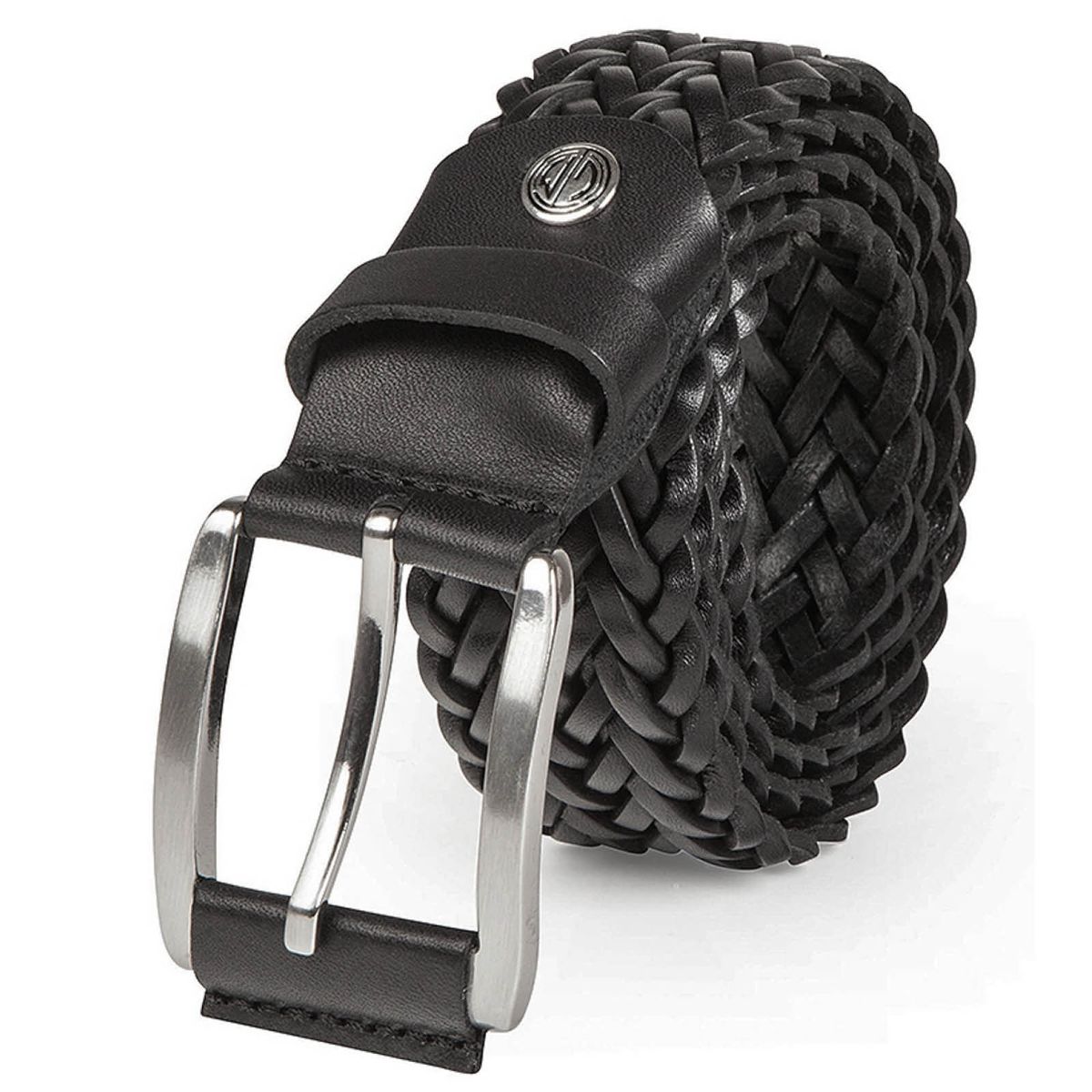 LINDENMANN Flecht-Leder-Gürtel Herren Jeans-Gürtel 35 mm