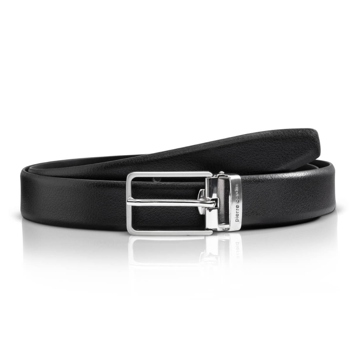 Pierre Cardin Herren Echtledergürtel Herren schwarz