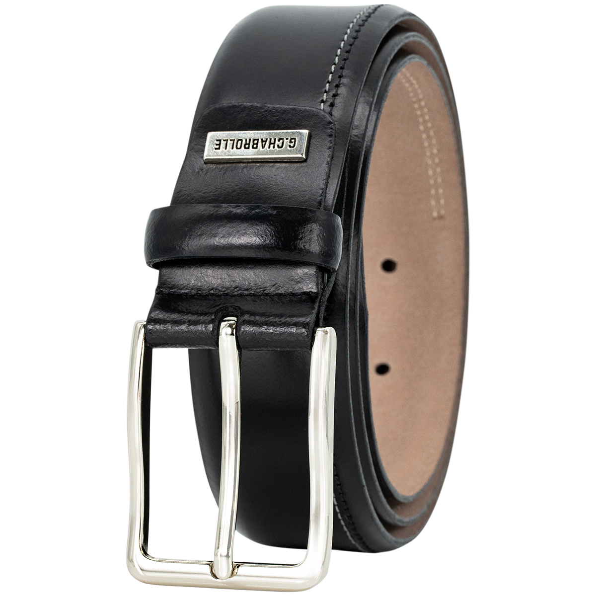 G.CHABROLLE by LINDENMANN Premium-Herren-Leder-Gürtel