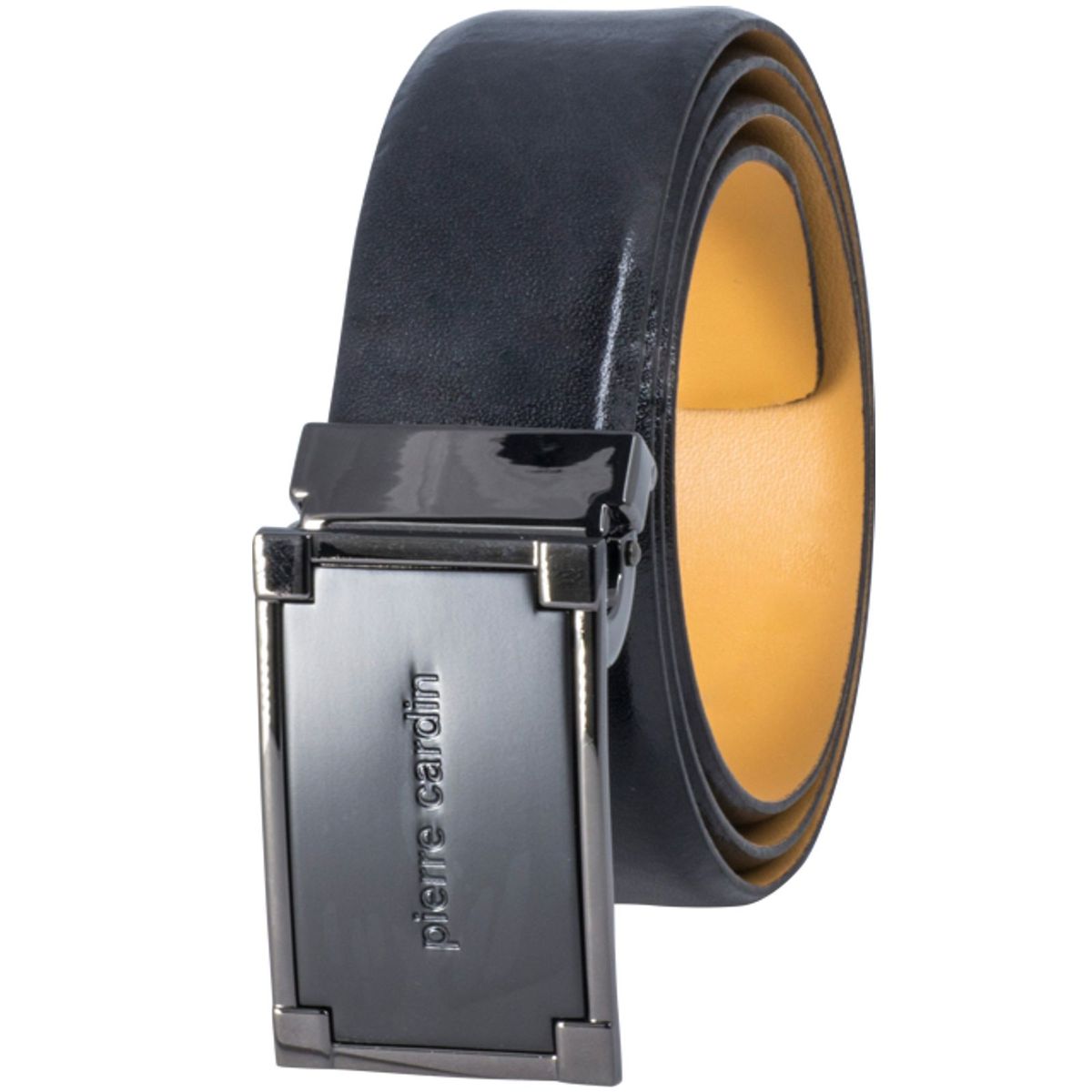 Pierre Cardin Anzug-Gürtel Herren 35 mm  Rindleder schwarz