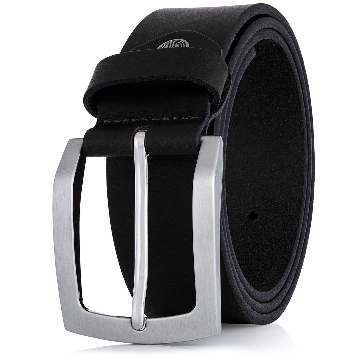 LINDENMANN Ledergürtel Herren schwarz