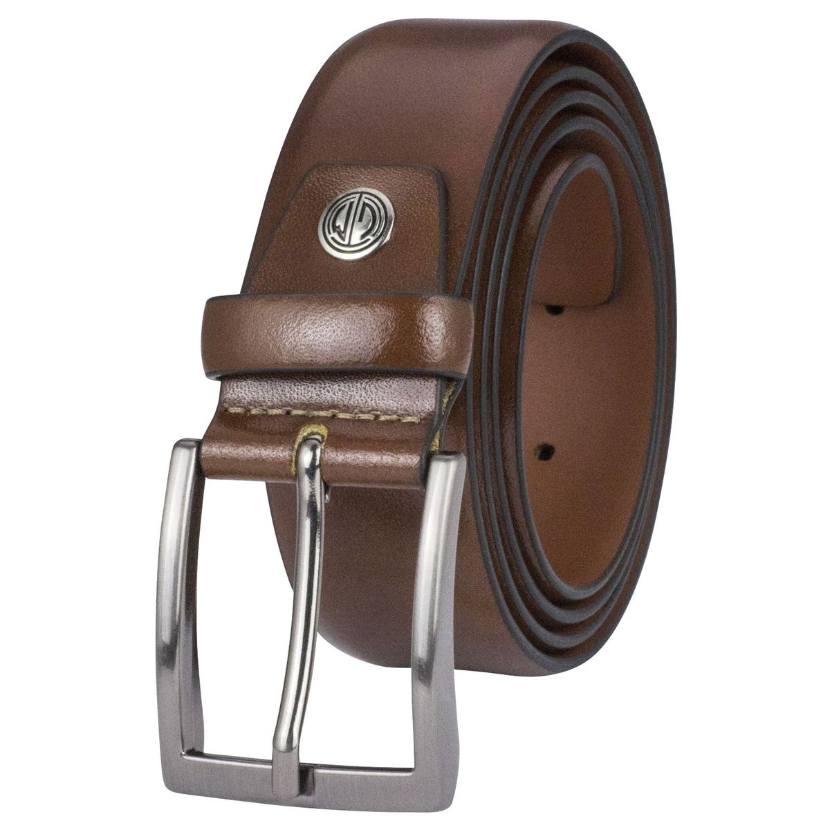 LINDENMANN Leder-Gürtel Herren 35 mm Anzuggürtel XL cognac