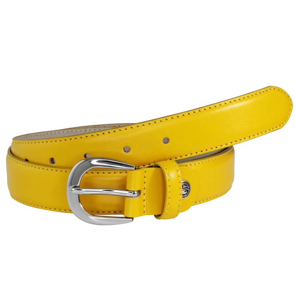 LINDENMANN Ledergürtel Damen 30 mm Nappa-Leder gelb