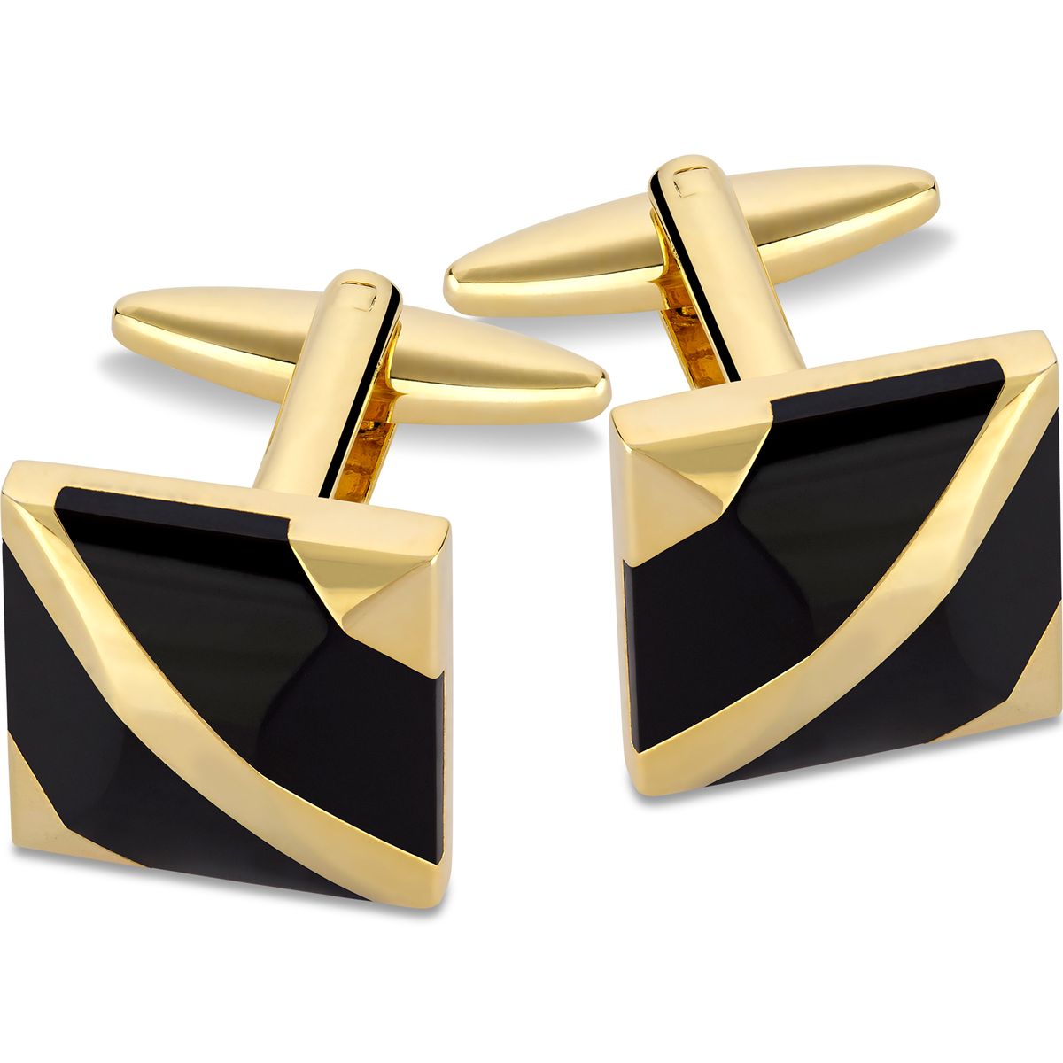 LINDENMANN Manschettenknöpfe Herren im Geschenk-Etui goldfarben