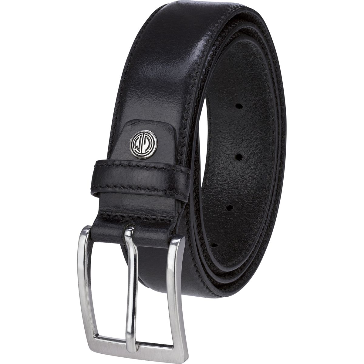 LINDENMANN Anzug-Ledergürtel Herren35 mm Vollrind schwarz