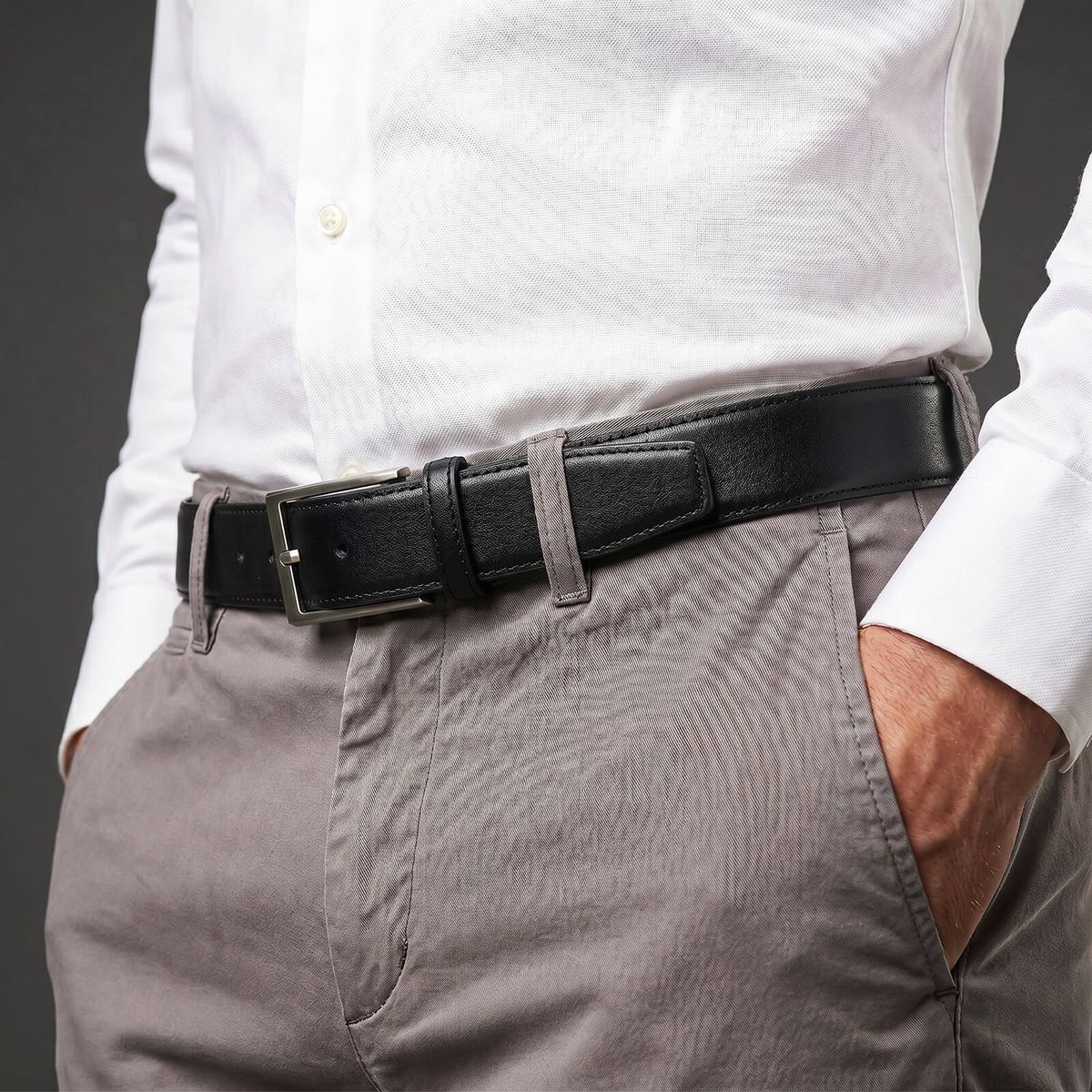 Gürtel, Leder, Schwarz, Herrenmode, Maßband?, LINDENMANN Herren Vollrindledergürtel aus 100% Echtleder schwarz
