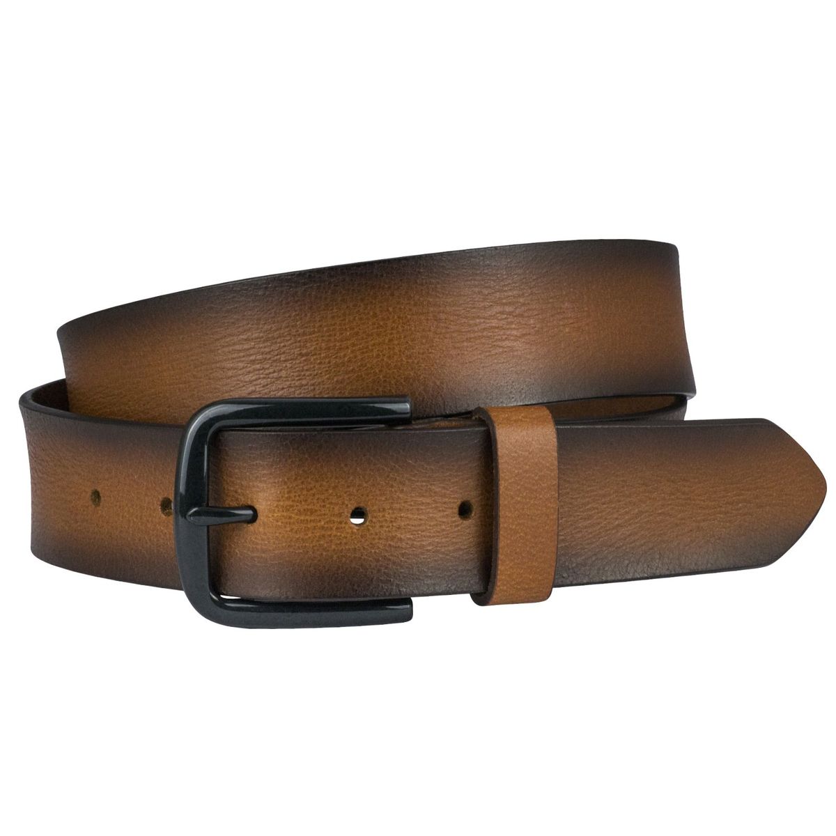 LINDENMANN Leder-Gürtel Herren 40 mm Vollrind cognac