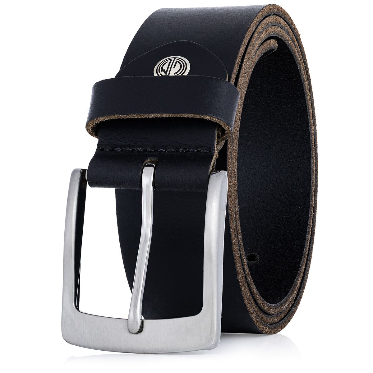 Zubehor, Leinwand, Gürtel, LINDENMANN Herren Büffelledergürtel aus 100% Echtleder schwarz