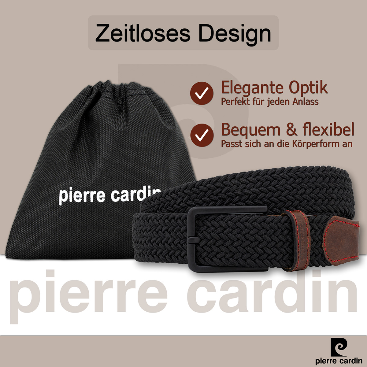 Pierre Cardin Ledergürtel Herren