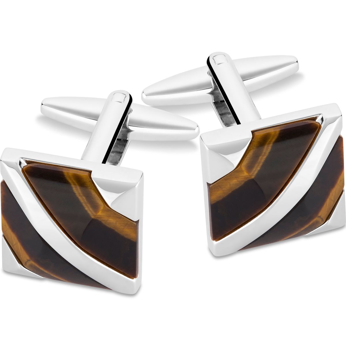 LINDENMANN Manschettenknöpfe Herren im Geschenk-Etui silberfarben